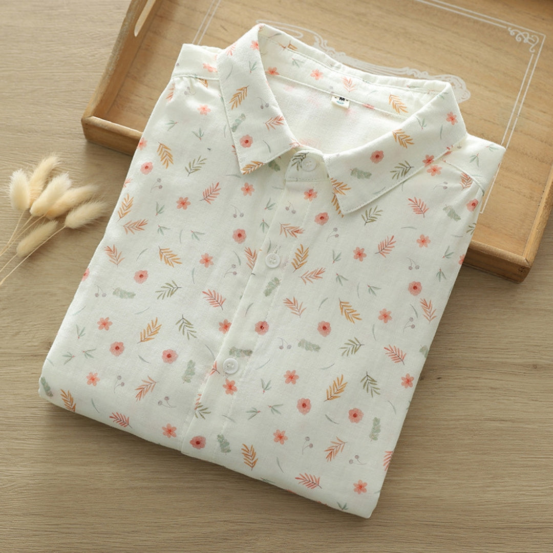 printed women white shirt