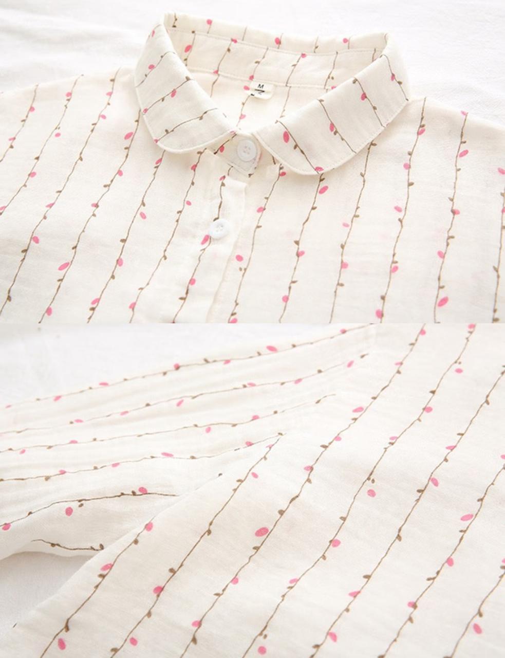 The classic pink line white shirt