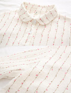 The classic pink line white shirt