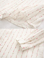 The classic pink line white shirt