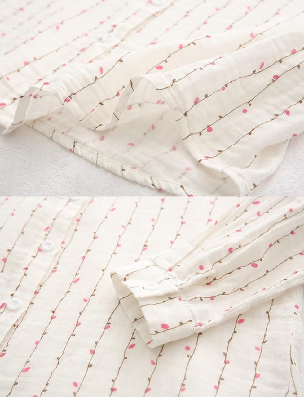 The classic pink line white shirt