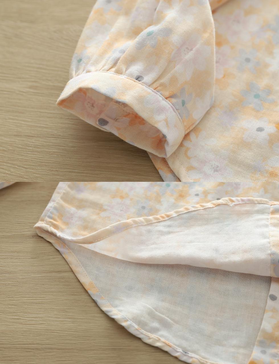 orange printed women shirt