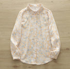orange printed women shirt