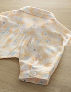 orange printed women shirt