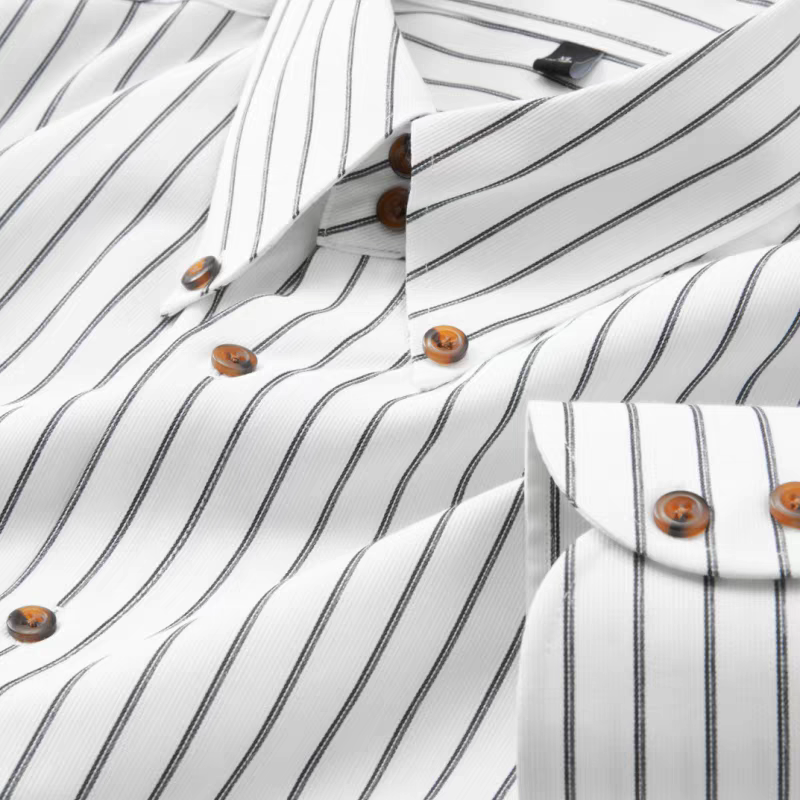 Men’s White Striped Formal Shirt